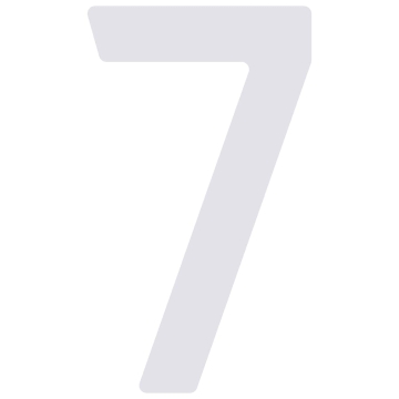 Numéro de maison auto-adhésif "7" - 40 mm en blanc