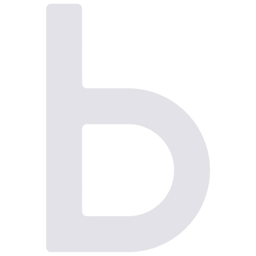 Numéro de maison auto-adhésif "b" - 40 mm en blanc