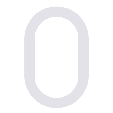 Numéro de maison auto-adhésif "0" - 200 mm en blanc