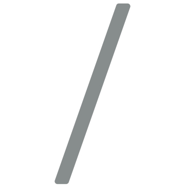 Numéro de maison auto-adhésif "Slash" - 152 mm en gris