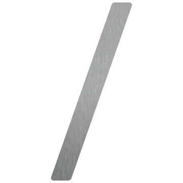 Signe auto-adhésive Slash "/" - 76 mm en acier inoxydable