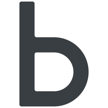 Numéro de maison auto-adhésif "b" - 40 mm en anthracite