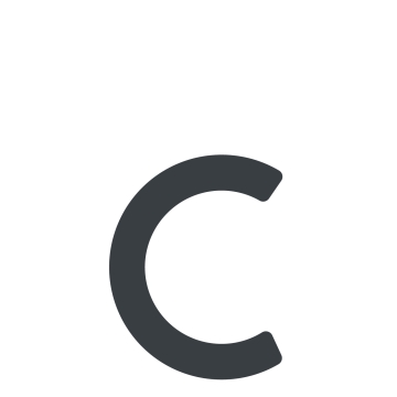 Numéro de maison auto-adhésif "c" - 152 mm en anthracite
