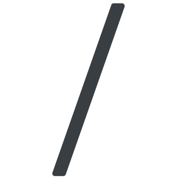 Numéro de maison auto-adhésif "Slash" - 152 mm en anthracite