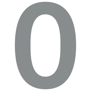 Numéro de Maison ''0'' Gris