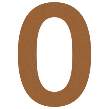 Numéro de Maison ''0'' Rouille