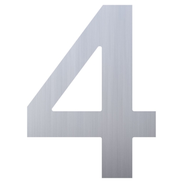 Numéro de Maison ''4'' Inox
