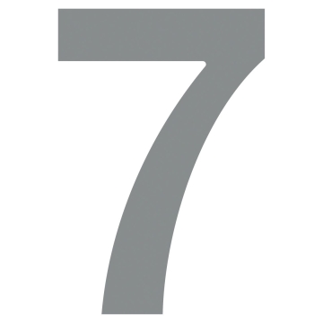Numéro de Maison ''7'' Grise