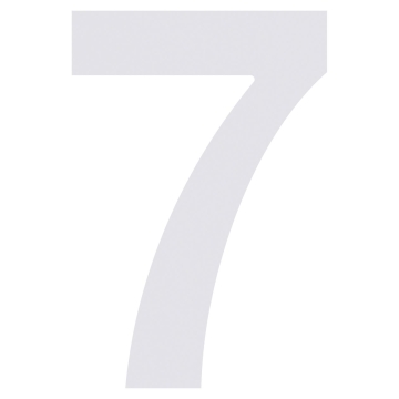 Numéro de Maison ''7'' Blanc