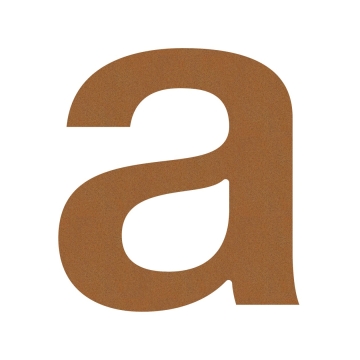 Lettre ''a'' Rouille