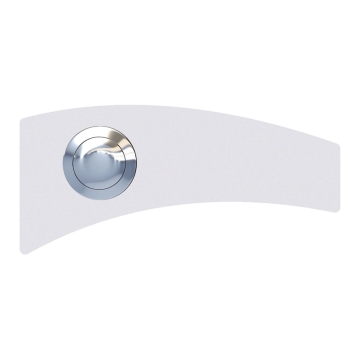 Sonnette Square Blanche