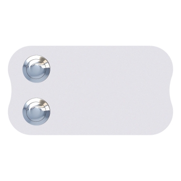 Sonnette Longcircle pour deux Blanche