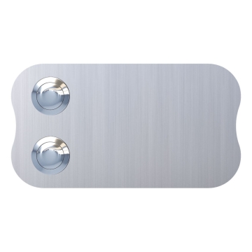 Sonnette Longcircle pour deux Inox