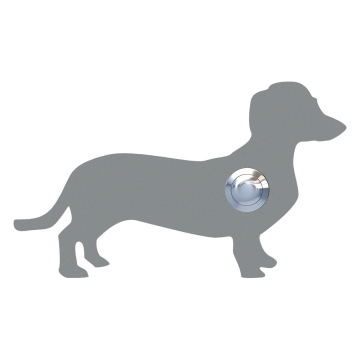 Sonnette Chien ''Charly'' Grise