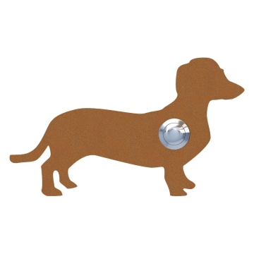 Sonnette Chien ''Charly'' Rouille