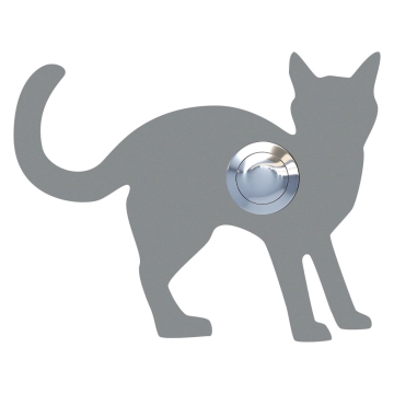 Sonnette Chat ''Leo'' Grise