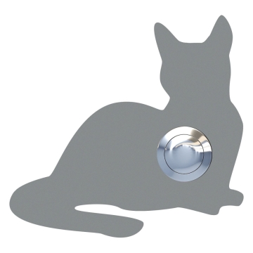 Sonnette Chat ''Kitty'' Grise