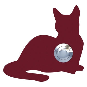 Sonnette Chat ''Kitty'' Rouge