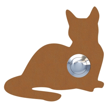 Sonnette Chat ''Kitty'' Rouille