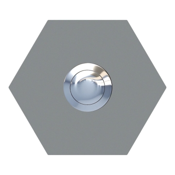 Sonnette Hexagone Grise
