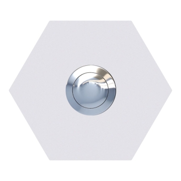 Sonnette Hexagone Blanche