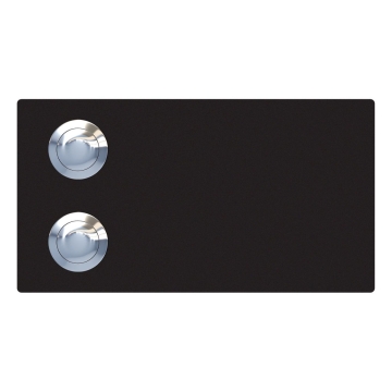 Sonnette Oblong pour deux Noire