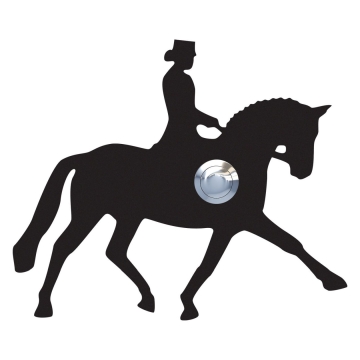 Sonnette Cheval de dressage Noire
