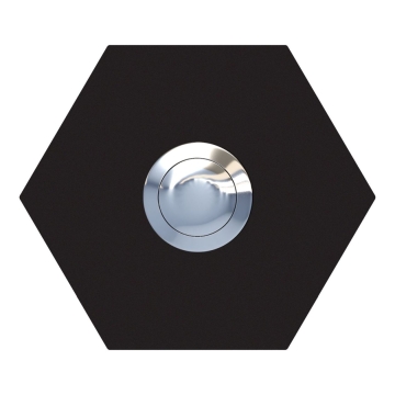 Sonnette Hexagone Noire