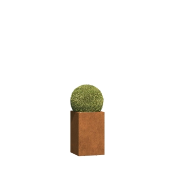 Jardinière - Lecce Mini avec des rôles en acier corten