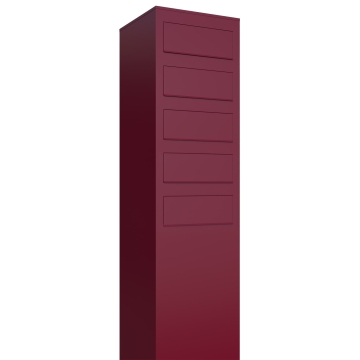 Boîte aux lettres Monolith for Five en rouge