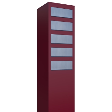 Boîte aux lettres Monolith for Five en rouge