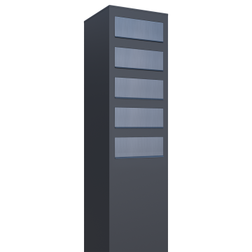 Boîte aux lettres Monolith for Five en anthracite