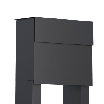 Boîte aux lettres sur pieds Molto en anthracite