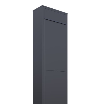Boîte aux lettres sur pieds Big Box en anthracite