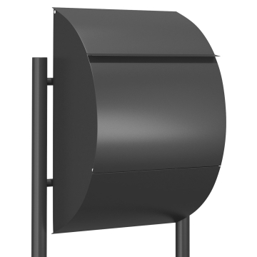 Boîte aux lettres sur pieds Jumbo Anthracite