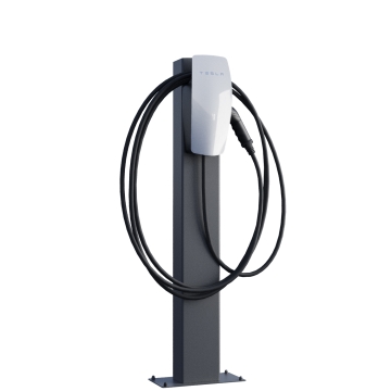 Borne de recharge Tesla VoltStand avec plaque de base anthracite-Copy