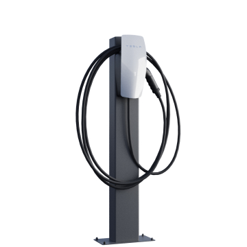 Borne de recharge Tesla VoltStand avec plaque de sol en anthracite