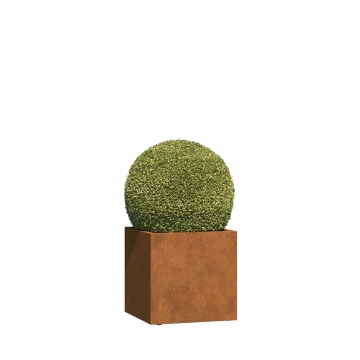 Jardinière - Triest Maxi -avec des rôles acier corten