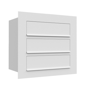Boîte aux lettres intégrée Como for Three en blanc
