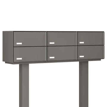 Boîte aux lettres sur pied Kopenhagen for Six en gris | H
