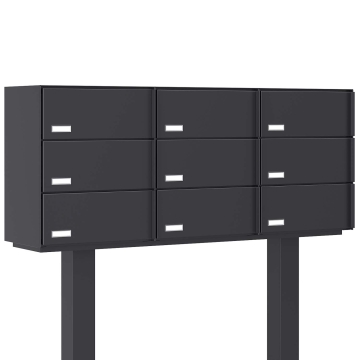 Boîte aux lettres sur pied Kopenhagen for Nine en anthracite