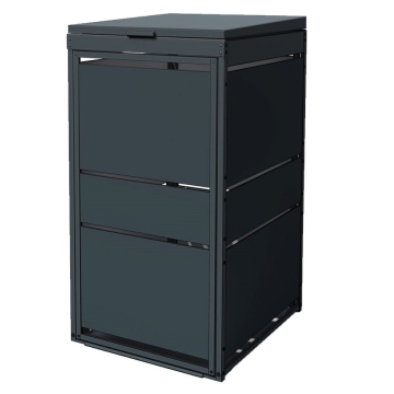 Abri pour une poubelle à 120L Oskar en anthracite 