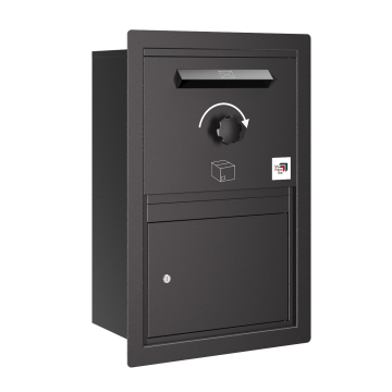 Boîte à colis Koblenz - taille L en Noir | Montage encastré