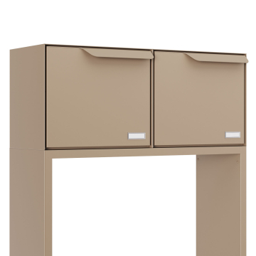 Boîte aux lettres collective avec compartiment à colis Rotterdam en beige