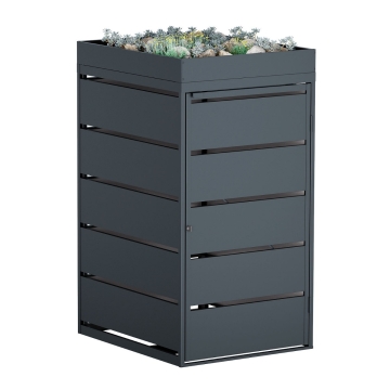 Abri pour une poubelle à 240L Edgar en anthracite