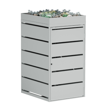 Abri pour une poubelle à 240L Edgar en gris clair