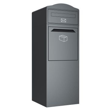 Boîte aux lettres pour colis Montara en gris graphite | Prise arrière