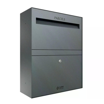 Boîte à colis Rome - Taille L en Anthracite | Montage murale