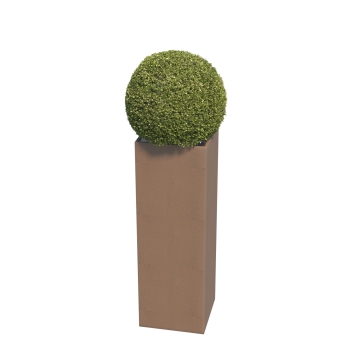 Jardinière Skinny Pillar Medium Rouille