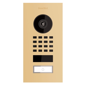 Interphone de porte encastré Smart-IN Doorbird D1101V en beige